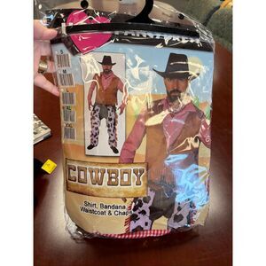 I Love Fancy Dress Mens Cowboy Costume XL EUC